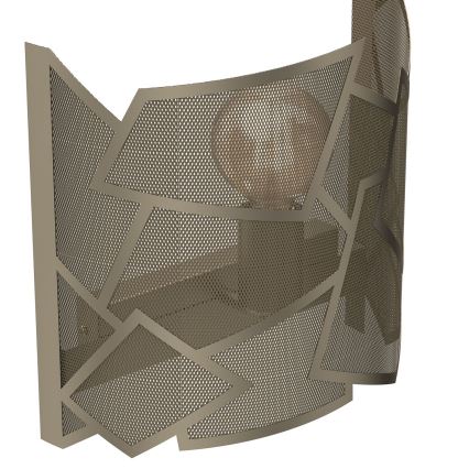 Sienas lampa CAMO 1xE27/15W/230V zelta