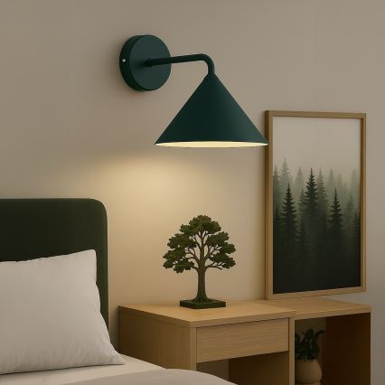 Sienas lampa CAPITAL 1xGX53/15W/230V zaļa