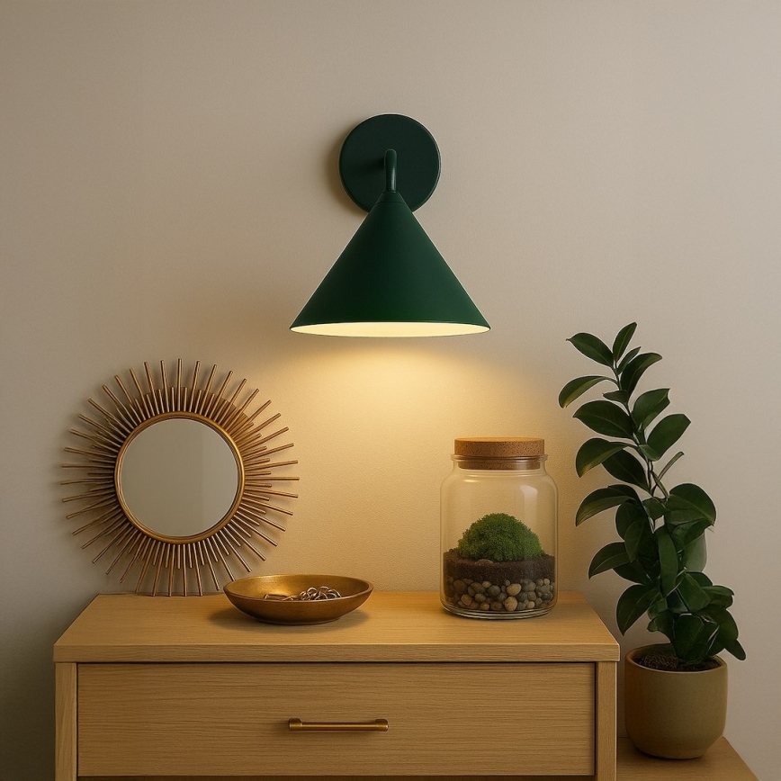 Sienas lampa CAPITAL 1xGX53/15W/230V zaļa