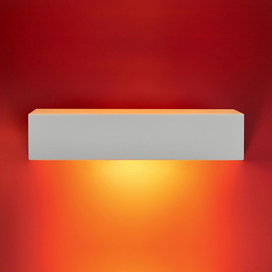 Sienas lampa CEGIELKA 1xE14/12W/230V ģipsis/balta