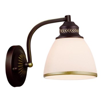 Sienas lampa CLAIR 1xE27/40W/230V brūna/zelta