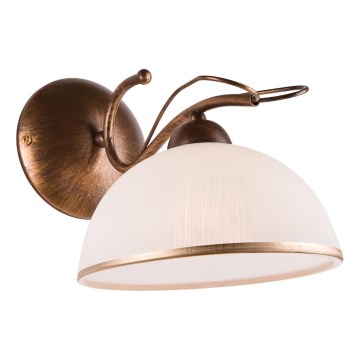 Sienas lampa COBRA 1xE27/60W/230V bronza/patīna