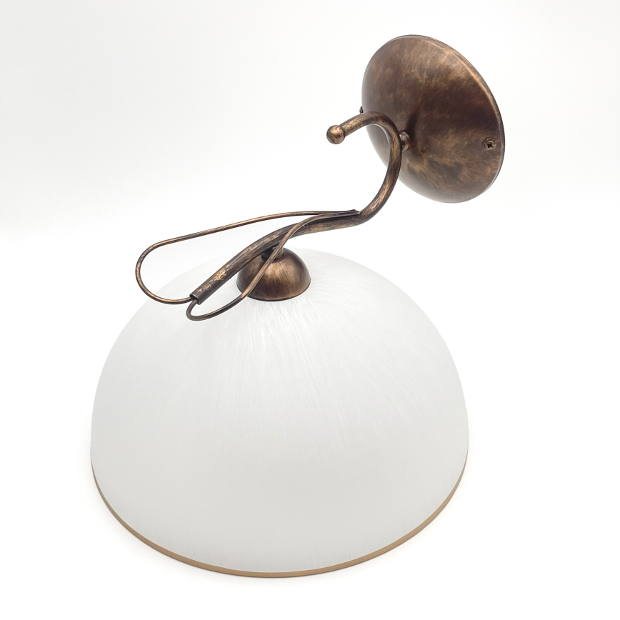 Sienas lampa COBRA 1xE27/60W/230V bronza/patīna