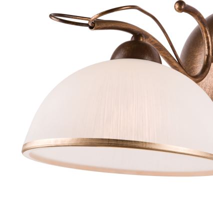 Sienas lampa COBRA 1xE27/60W/230V bronza/patīna