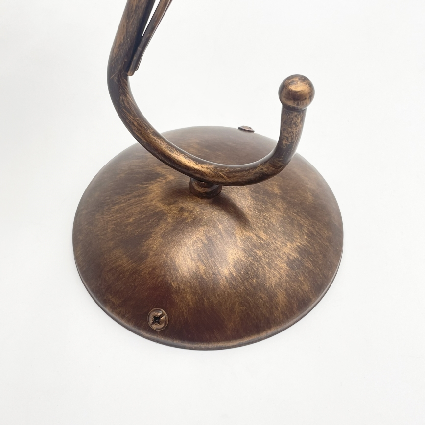 Sienas lampa COBRA 1xE27/60W/230V bronza/patīna