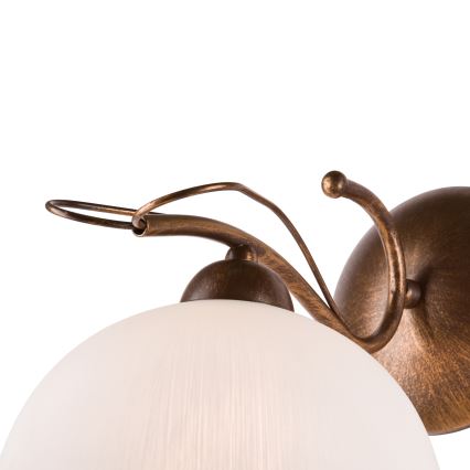 Sienas lampa COBRA 1xE27/60W/230V bronza/patīna