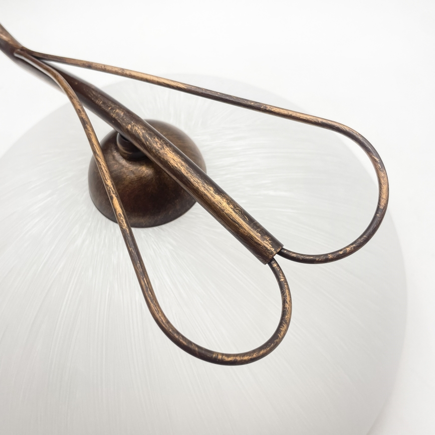 Sienas lampa COBRA 1xE27/60W/230V bronza/patīna