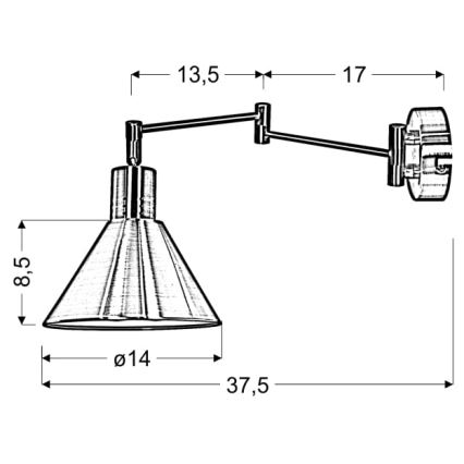 Sienas lampa COPENHAGEN 1xE14/40W/230V