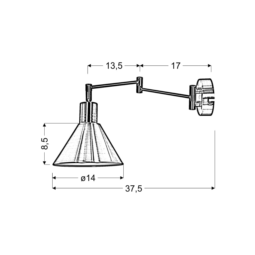 Sienas lampa COPENHAGEN 1xE14/40W/230V