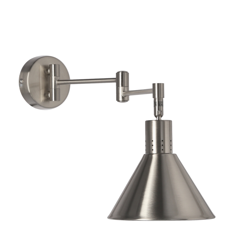 Sienas lampa COPENHAGEN 1xE14/40W/230V matēts hroms