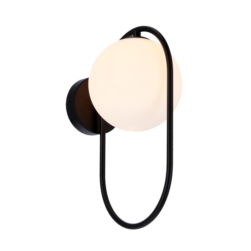 Sienas lampa CORDEL 1xG9/28W/230V melna