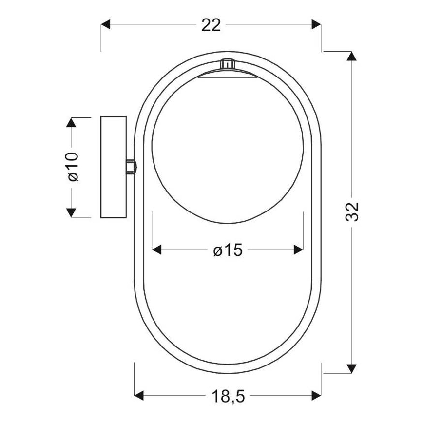 Sienas lampa CORDEL 1xG9/28W/230V spīdīgi hromēts