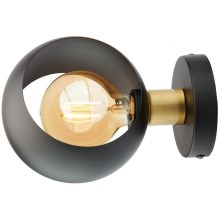 Sienas lampa CYKLOP 1xE27/60W/230V melna