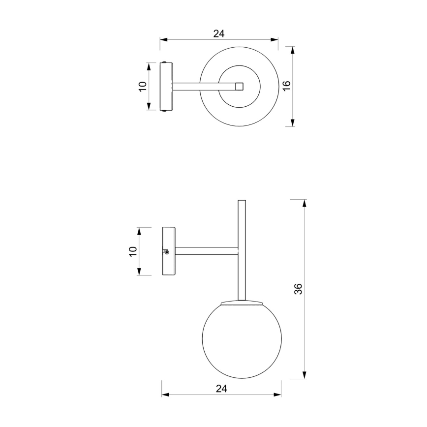 Sienas lampa DAGA 1xE14/60W/230V
