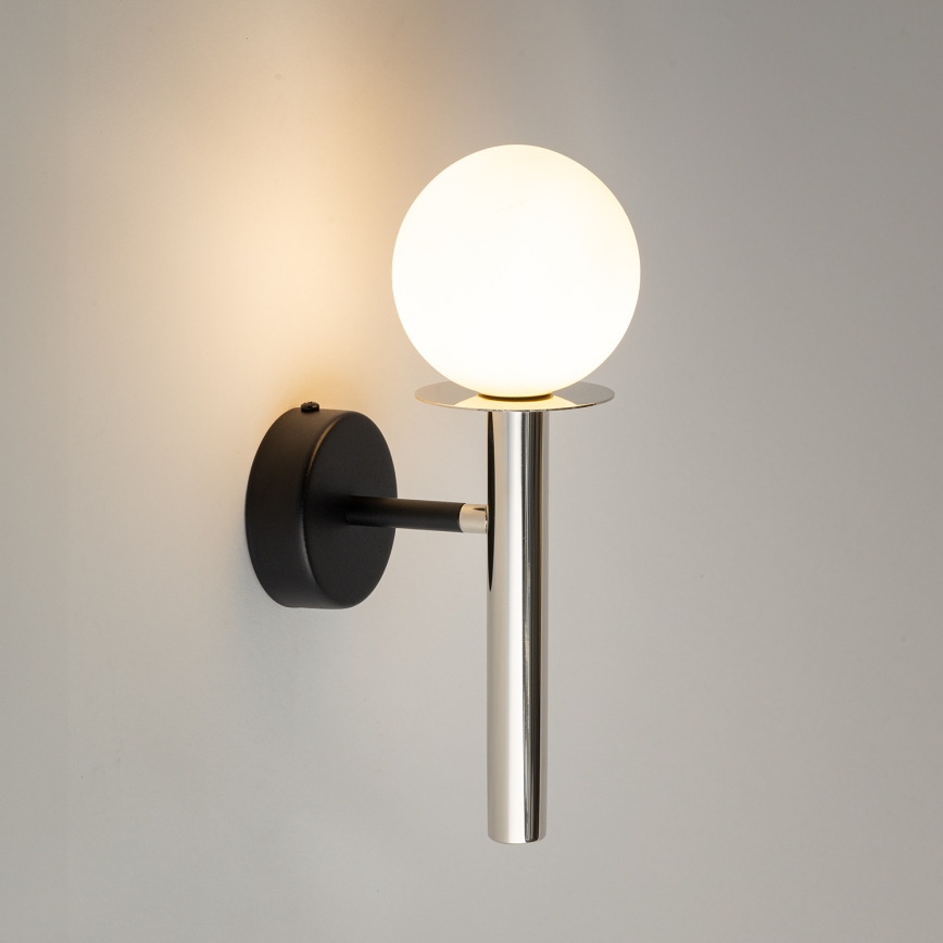 Sienas lampa DAISY 1xG9/12W/230V spīdīgi hromēts/melna/balta