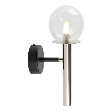 Sienas lampa DAISY 1xG9/12W/230V spīdīgi hromēts/melna/caurspīdīga