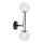 Sienas lampa DAISY 2xG9/12W/230V spīdīgi hromēts/melna/caurspīdīga