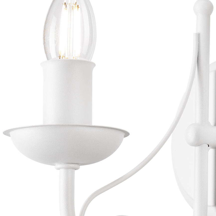 Sienas lampa DONATO 1xE14/40W/230V balta