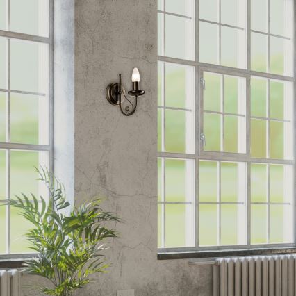 Sienas lampa DONATO 1xE14x40W/230V patina