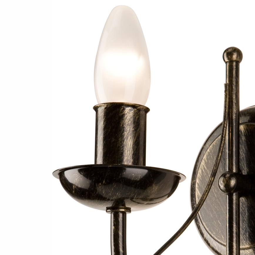 Sienas lampa DONATO 1xE14x40W/230V patina