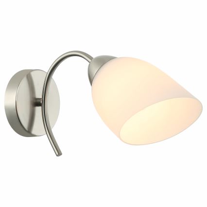 Sienas lampa DONNA 1xE27/60W/230V niķelis