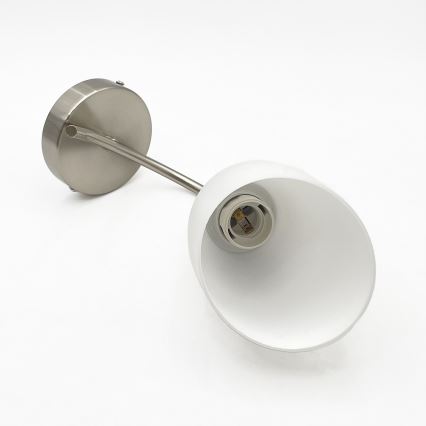 Sienas lampa DONNA 1xE27/60W/230V niķelis