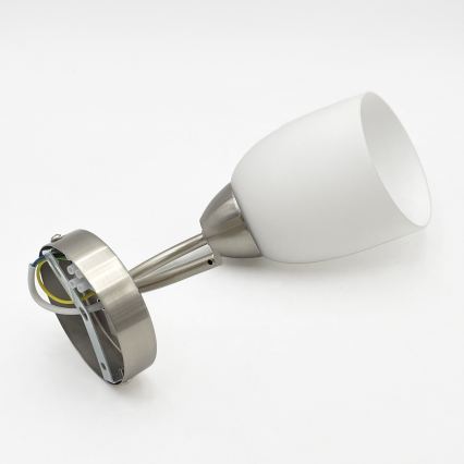 Sienas lampa DONNA 1xE27/60W/230V niķelis