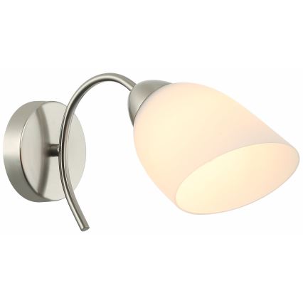 Sienas lampa DONNA 1xE27/60W/230V niķelis