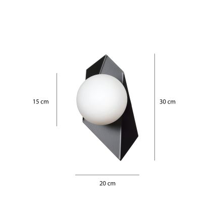 Sienas lampa DRIFTON 1xE14/10W/230V melna