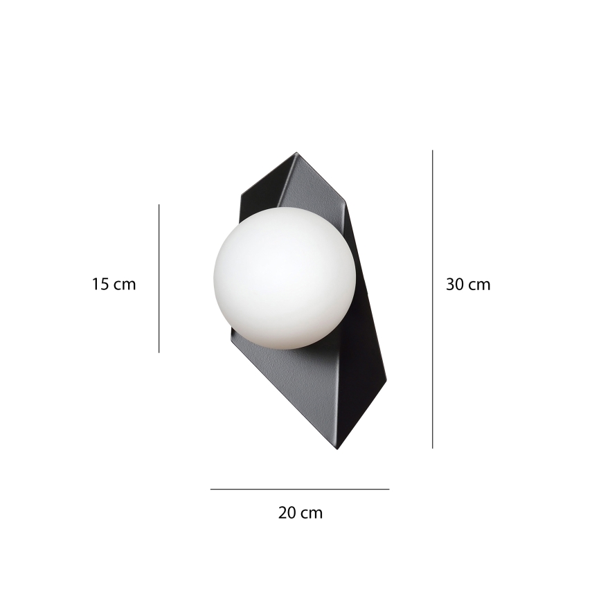 Sienas lampa DRIFTON 1xE14/10W/230V melna