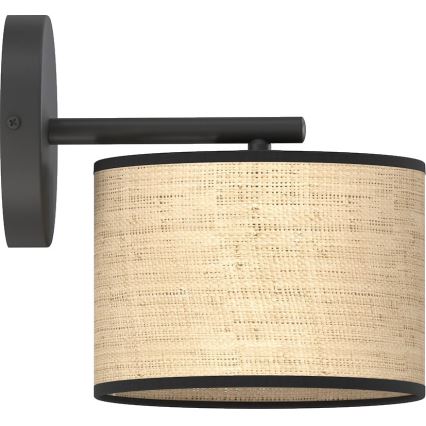 Sienas lampa ECO 1xE27/15W/230V bēša/ratāns
