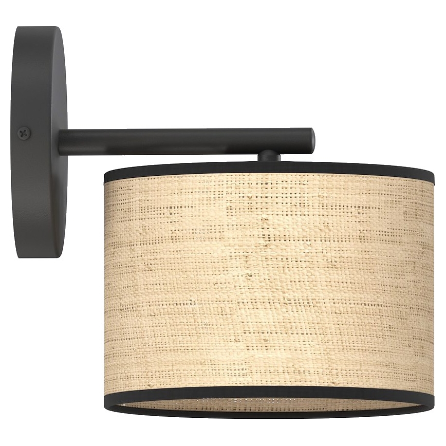 Sienas lampa ECO 1xE27/15W/230V bēša/ratāns