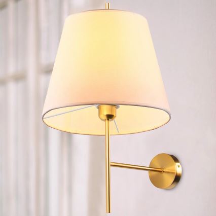 Sienas lampa ELENA 1xE27/20W/230V balta