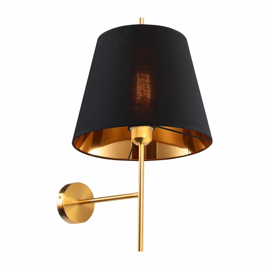 Sienas lampa ELENA 1xE27/20W/230V melna