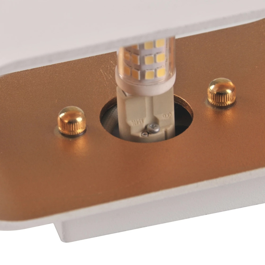 Sienas lampa ELISSA 1xG9/10W/230V balta