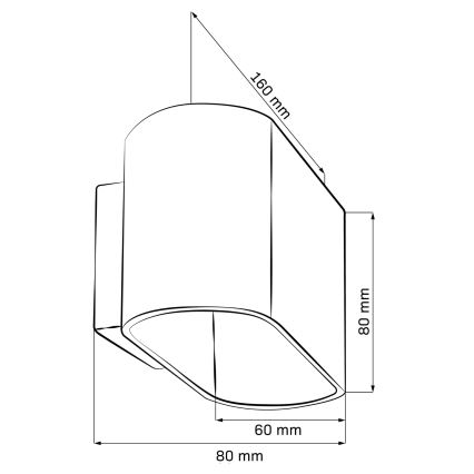 Sienas lampa ELISSA 1xG9/10W/230V balta