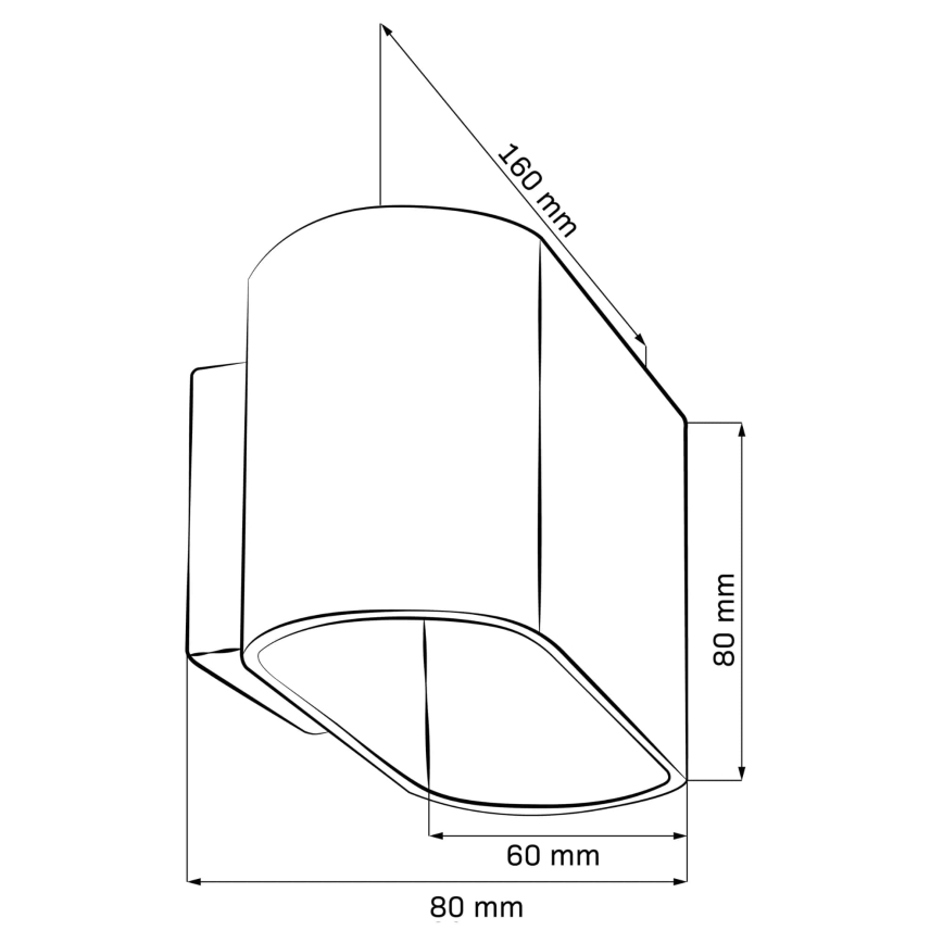 Sienas lampa ELISSA 1xG9/10W/230V balta