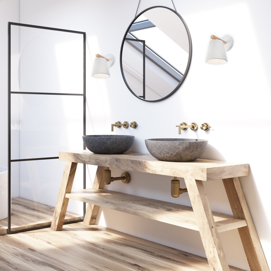 Sienas lampa ELLIE 1xE27/60W/230V dižskābardis