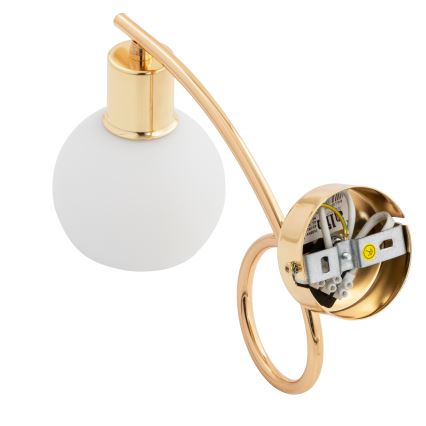 Sienas lampa ERYKA 1xE14/10W/230V zelta