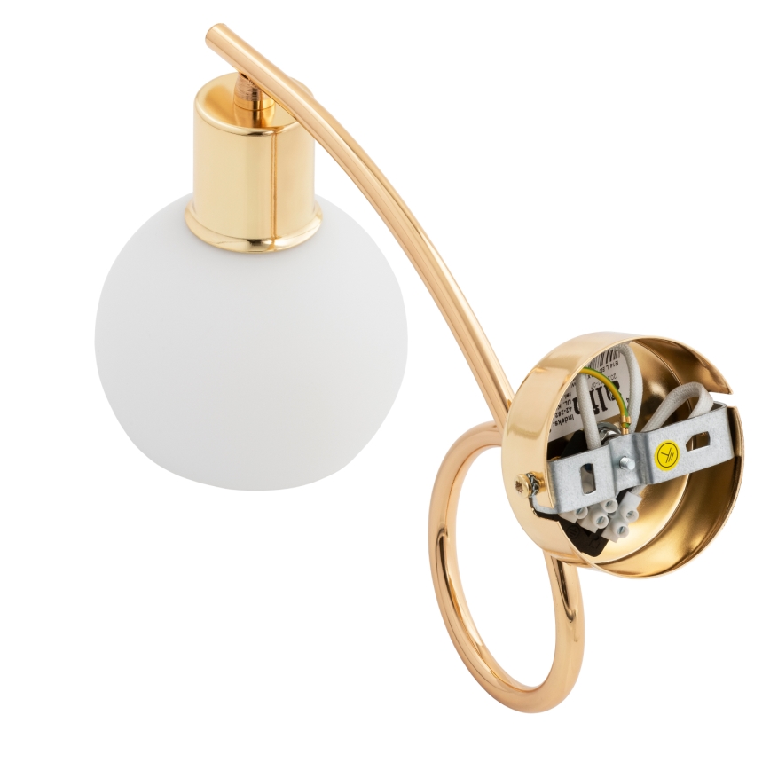 Sienas lampa ERYKA 1xE14/10W/230V zelta