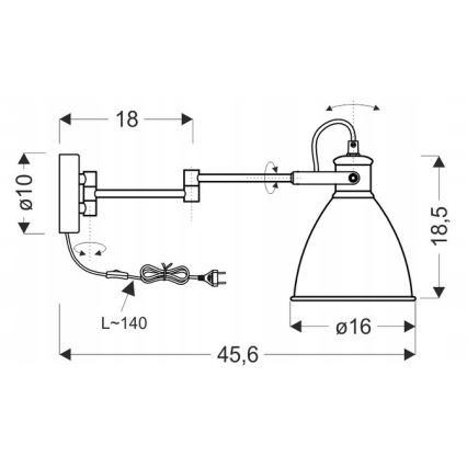 Sienas lampa ESPERA 1xE27/40W/230V