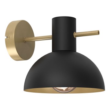 Sienas lampa ESTATE MINI 1xE27/15W/230V melna
