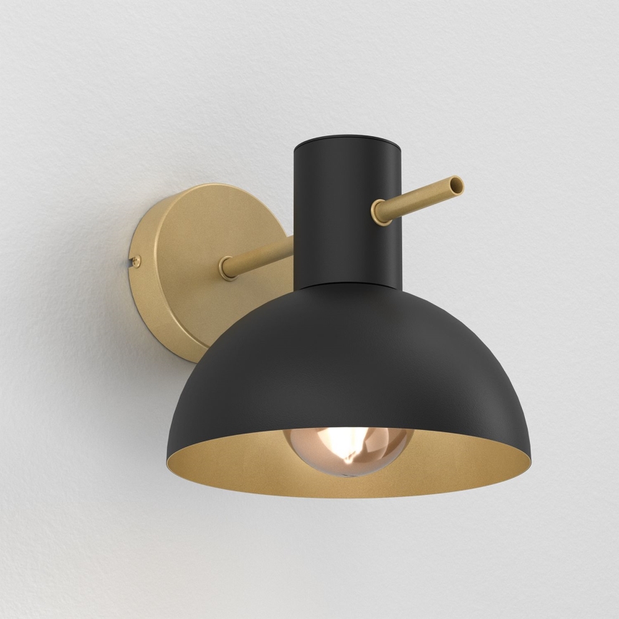 Sienas lampa ESTATE MINI 1xE27/15W/230V melna