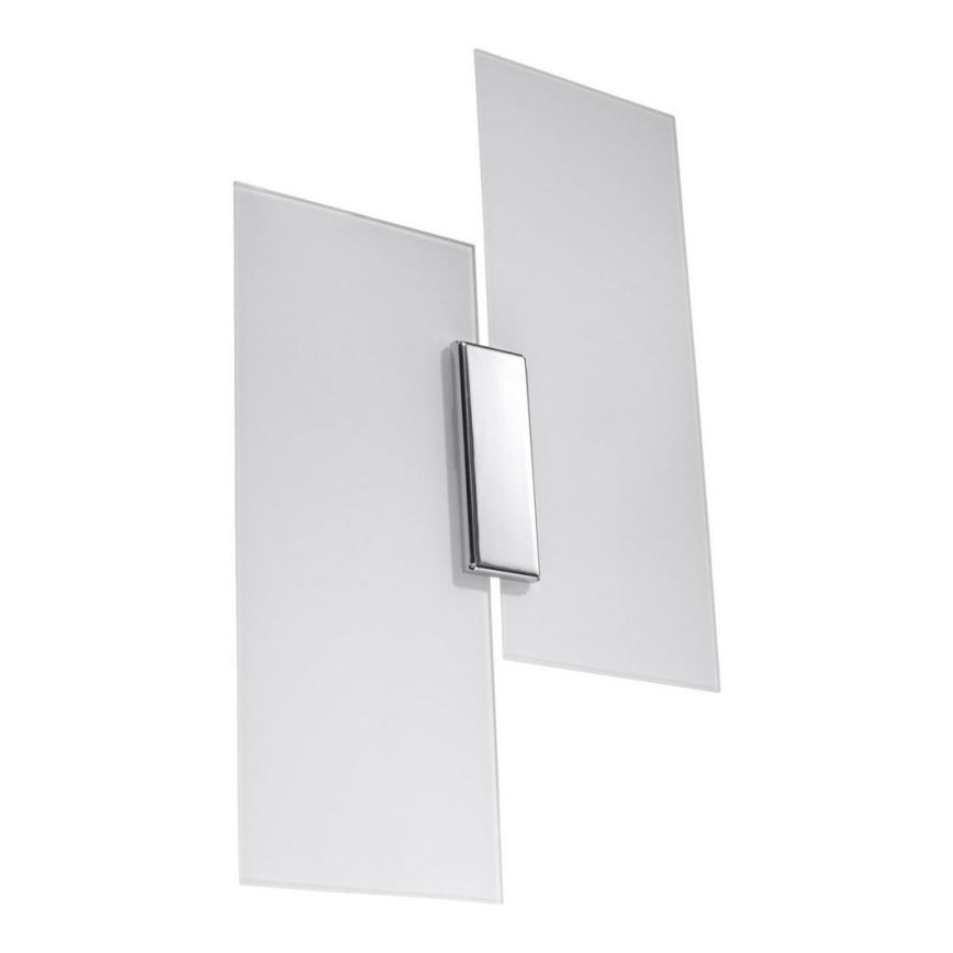 Sienas lampa FABIANO 2xE27/60W/230V balta/spīdīgi hromēts