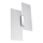 Sienas lampa FABIANO 2xE27/60W/230V balta/spīdīgi hromēts