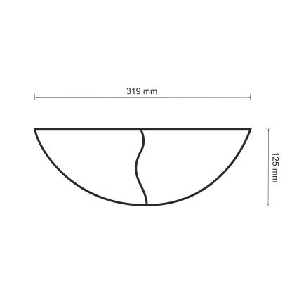 Sienas lampa FALA 1xE14/12W/230V ģipsis/balta
