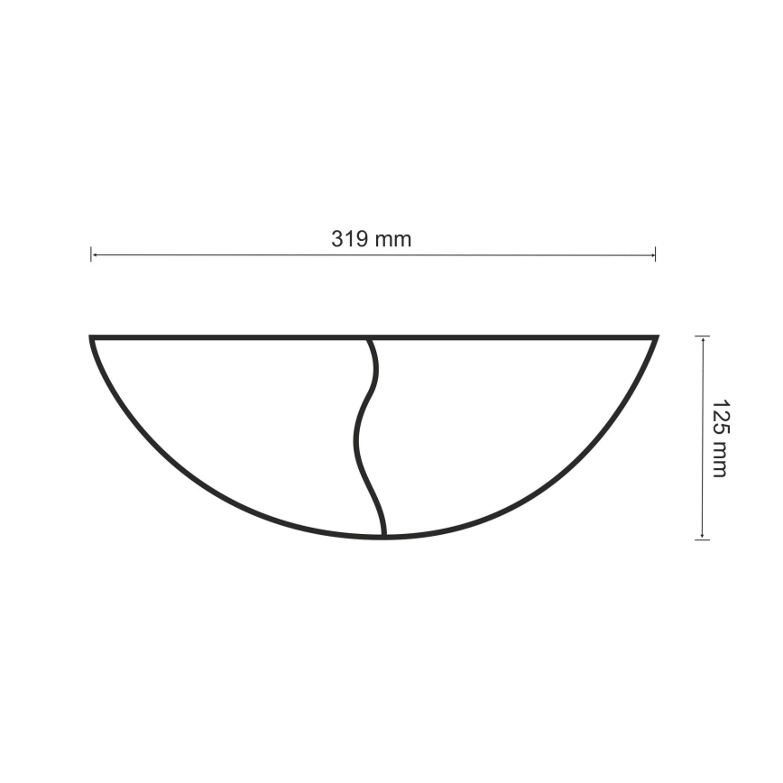 Sienas lampa FALA 1xE14/12W/230V ģipsis/balta