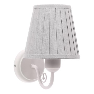 Sienas lampa FIREZ 1xE27/40W/230V balta/pelēka