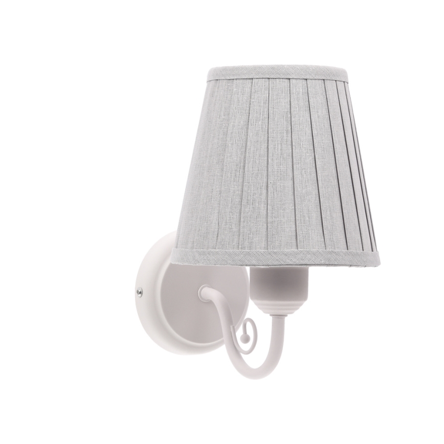 Sienas lampa FIREZ 1xE27/40W/230V balta/pelēka