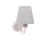 Sienas lampa FIREZ 1xE27/40W/230V balta/pelēka